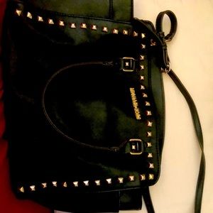 Black studded bag